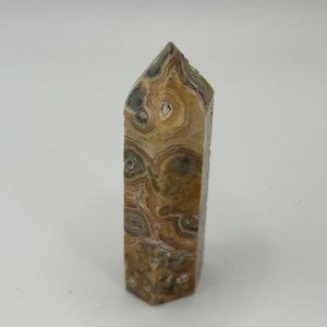 Crazy Lace Agate Obelisk Tower Crystal
